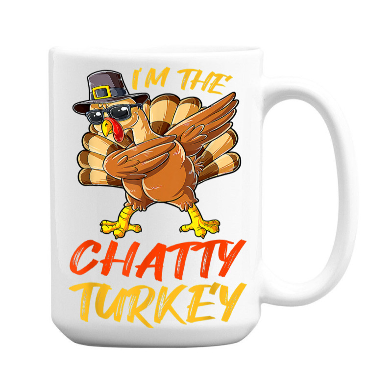 Chatty Turkey Matching Family Group Thanksgiving Party 15 Oz Coffee Mug | Artistshot