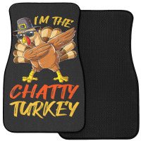 Chatty Turkey Matching Family Group Thanksgiving Party Front Car Mat | Artistshot