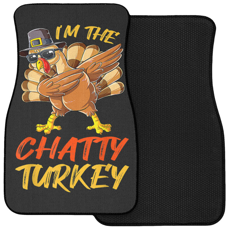 Chatty Turkey Matching Family Group Thanksgiving Party Front Car Mat | Artistshot