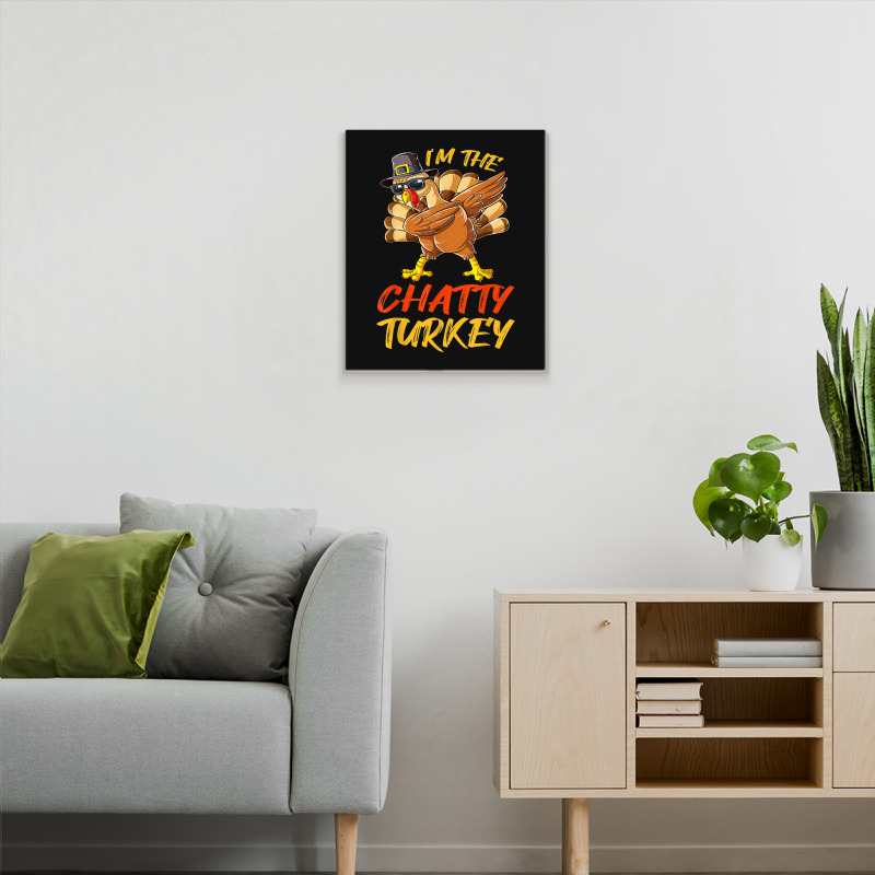 Chatty Turkey Matching Family Group Thanksgiving Party Metal Print Vertical | Artistshot