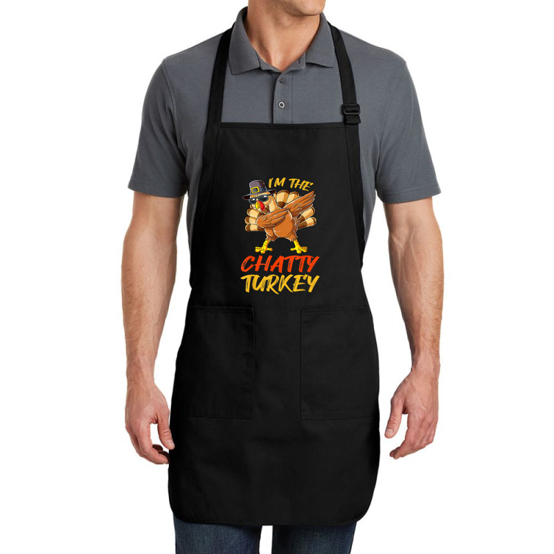 Chatty Turkey Matching Family Group Thanksgiving Party Full-length Apron | Artistshot