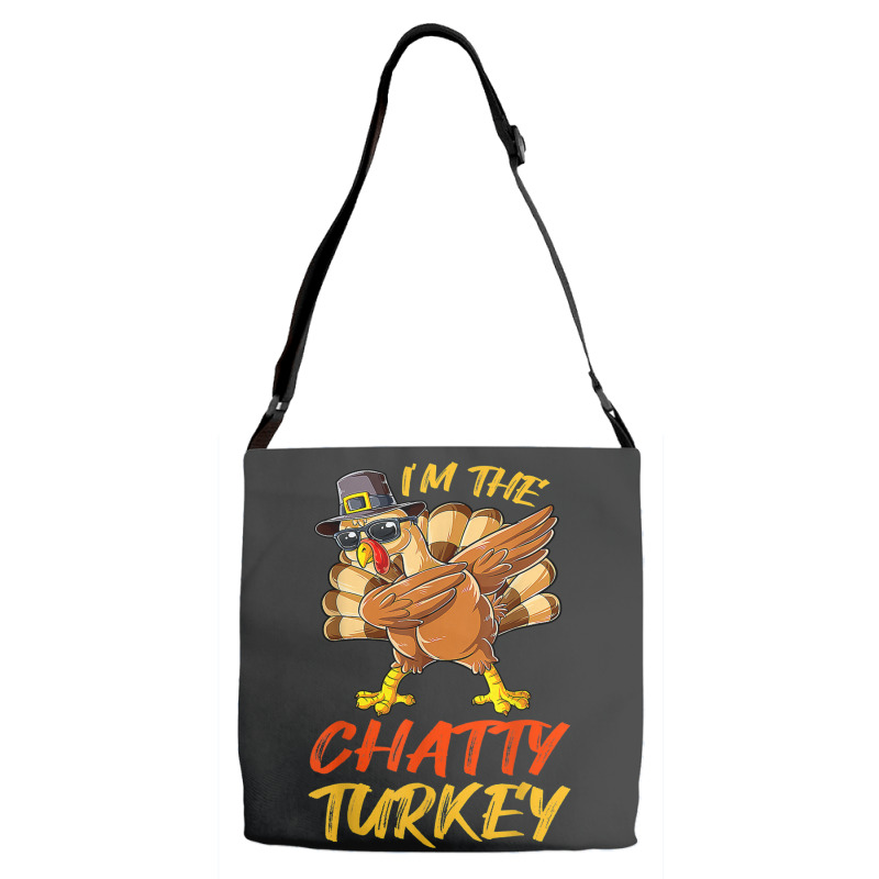 Chatty Turkey Matching Family Group Thanksgiving Party Adjustable Strap Totes | Artistshot