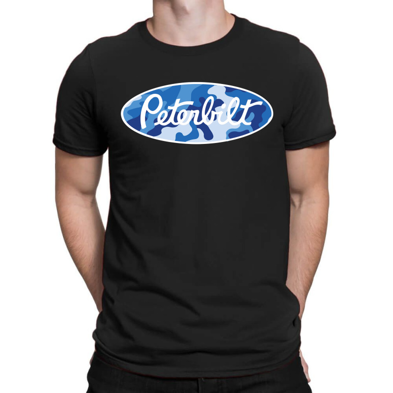 Peterbilt Truck Blue Camo T-Shirt by vendraqidas | Artistshot