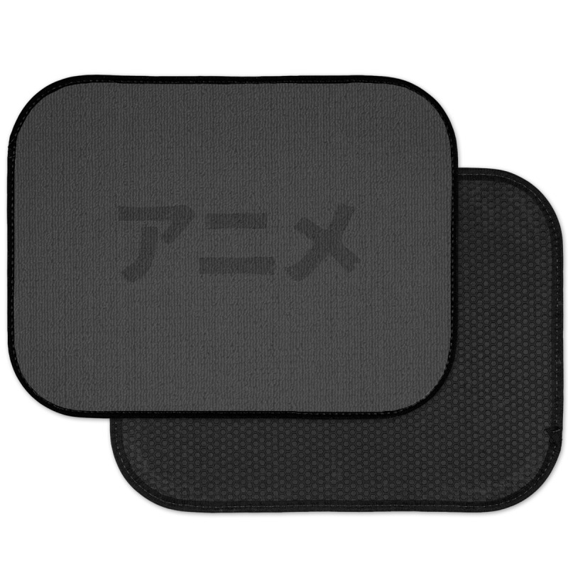 Anime (japanese Cartoons - Kind Of) In Japanese Kanji Hiragana Rear Car Mat | Artistshot