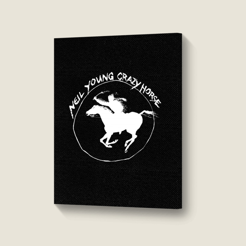 Neil Young Crazy Horse Portrait Canvas Print by BLACKHEART | Artistshot