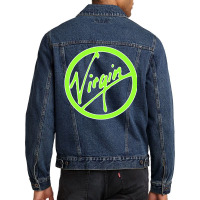 Virgin Green White Men Denim Jacket | Artistshot