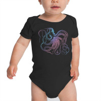 Octopus Shirt Cool Vintage Marine Biologist Ocean Sea Life 1 T Shirt Baby Bodysuit | Artistshot