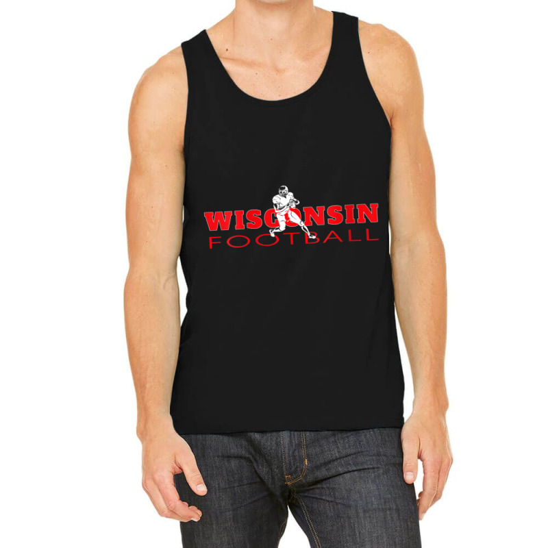 Womens Qb Quarterback Dad The Badger State Fan Wisconsin Football V Ne Tank Top | Artistshot