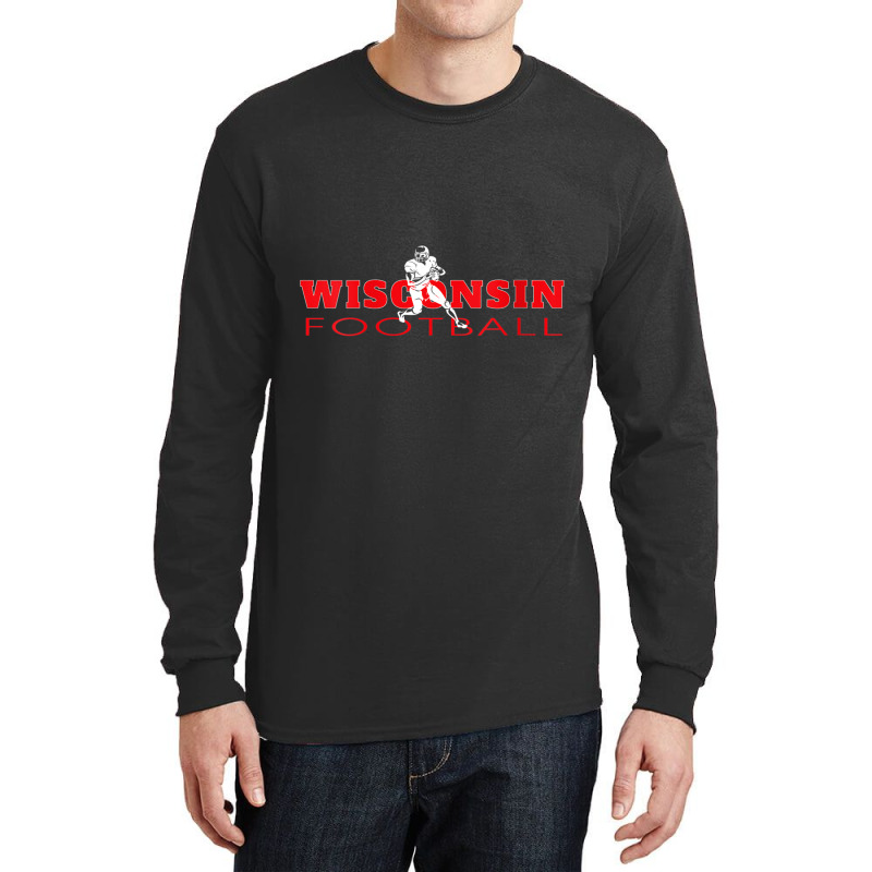 Womens Qb Quarterback Dad The Badger State Fan Wisconsin Football V Ne Long Sleeve Shirts | Artistshot