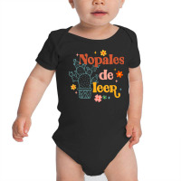 Nopales De Leer Spanish Teacher Maestra Cactus Bilingual T Shirt Baby Bodysuit | Artistshot