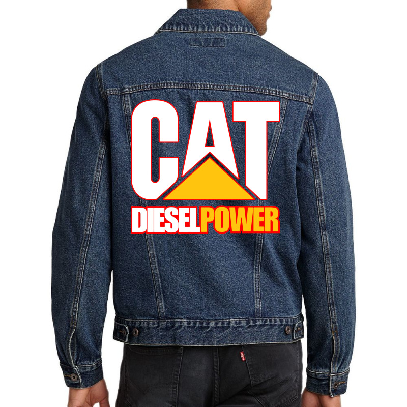 Cat Diesel Power Men Denim Jacket by vendraqidas | Artistshot