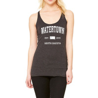 Watertown South Dakota Sd Vintage Athletic Sports Design T Shirt Racerback Tank | Artistshot