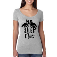 A Girl Who Loves No Sleep Club Cute Photographic Women's Triblend Scoop T-shirt | Artistshot