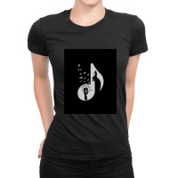 Musical Note - Singer Ladies Fitted T-shirt | Artistshot