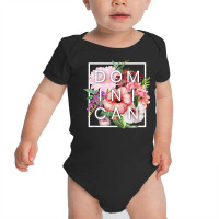 Flowers Of Dominican Republic Word Art   Dominican Pride T Shirt Baby Bodysuit | Artistshot