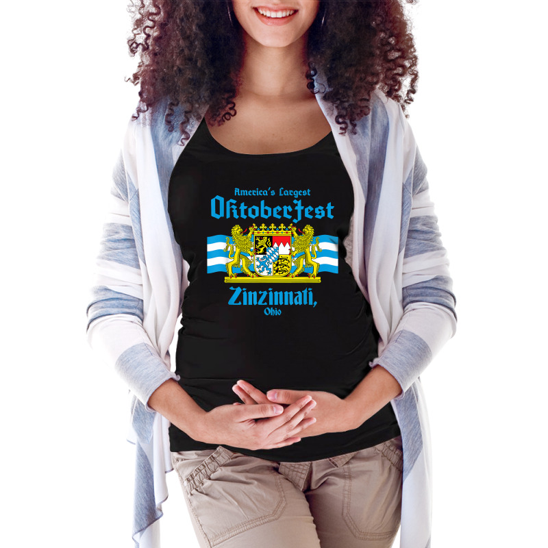 Oktoberfest Zinzinnati T Shirt Maternity Scoop Neck T-shirt by cm-arts | Artistshot