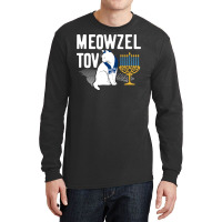 Meowzel Tov Funny Cat Chanukah Hanukkah Jewish Holiday Gift Long Sleeve Shirts | Artistshot