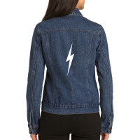 Lightning Bolt Ladies Denim Jacket | Artistshot