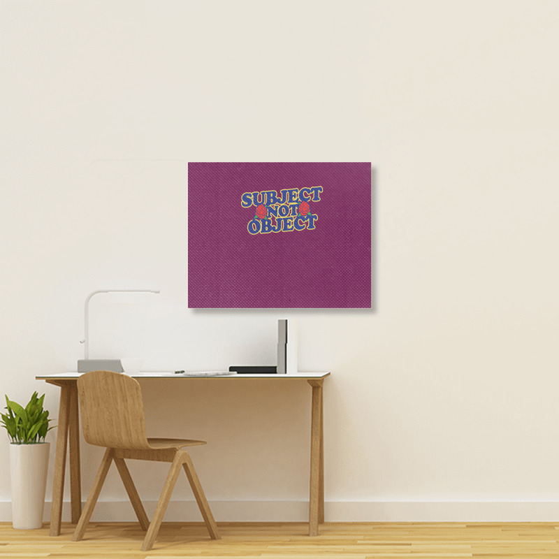 Subject Not Object Landscape Canvas Print | Artistshot