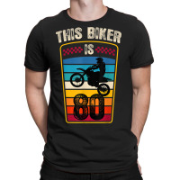 80 Year Old Birthday Party 80th Family Dirt Bike Motocross T-shirt | Artistshot