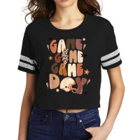 Retro Game Day Football Season Sport Lover Lightning Bolt T Shirt Scorecard Crop Tee | Artistshot