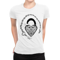 Heart Locket Ladies Fitted T-shirt | Artistshot