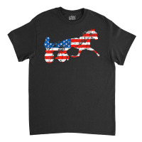 Vintage Harness Racer Usa Flag Trotting Horse Harness Racer T Shirt Classic T-shirt | Artistshot