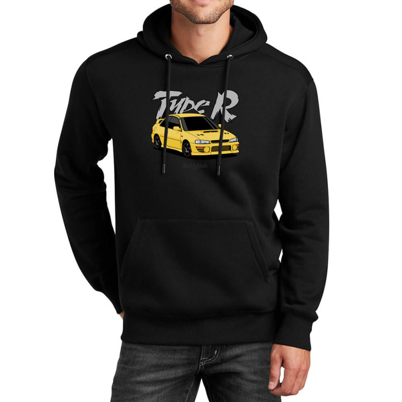 Impreza Type R (yellow) Unisex Hoodie by EllaineRamshur | Artistshot