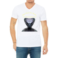 Why Don't You Invite Us, Alien Halloween T Shirt V-neck Tee | Artistshot