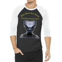 Why Don't You Invite Us, Alien Halloween T Shirt 3/4 Sleeve Shirt | Artistshot