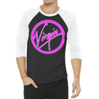 Virgin Pink White 3/4 Sleeve Shirt | Artistshot