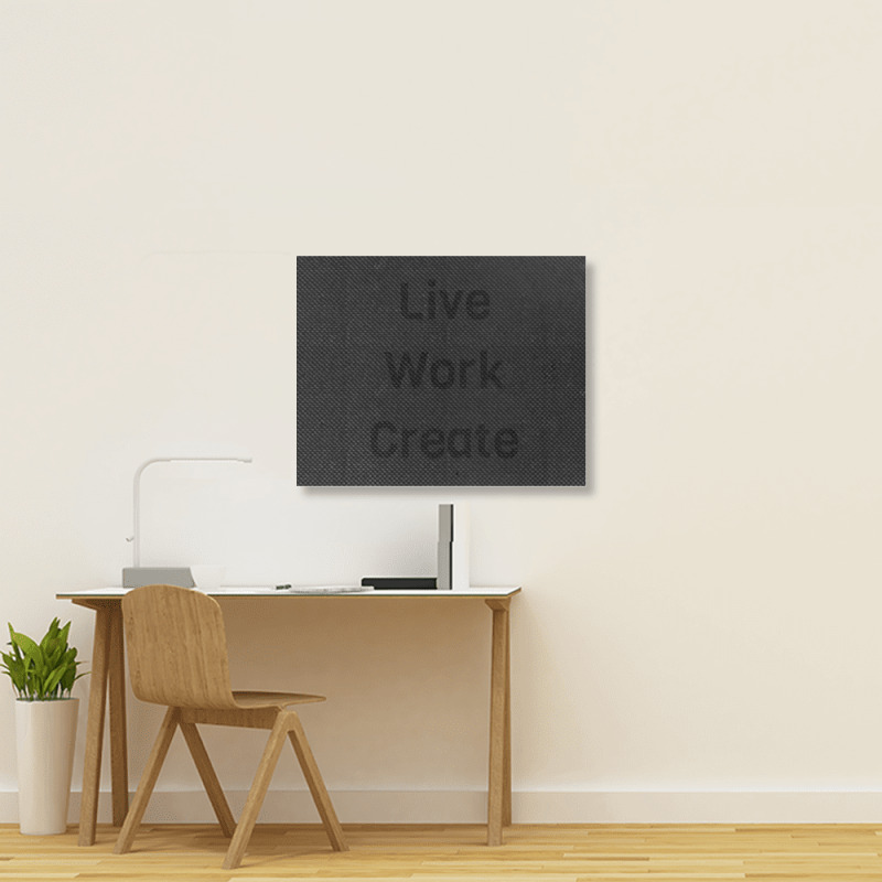 Live Work Create Landscape Canvas Print | Artistshot