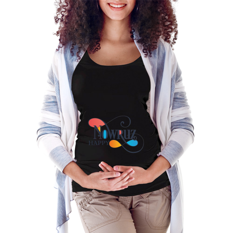 Happy Nuruz Maternity Scoop Neck T-shirt by cm-arts | Artistshot