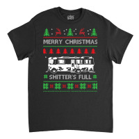 Merry Christmas Shitter S Full Funny Holiday Ugly Christmas Classic T-shirt | Artistshot