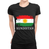 Kurdistan Flag Ladies Fitted T-shirt | Artistshot