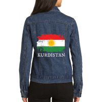 Kurdistan Flag Ladies Denim Jacket | Artistshot