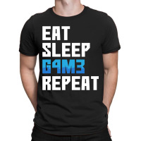 Eat Sleep Game Repeat Funny Leetcode Leet T-shirt | Artistshot