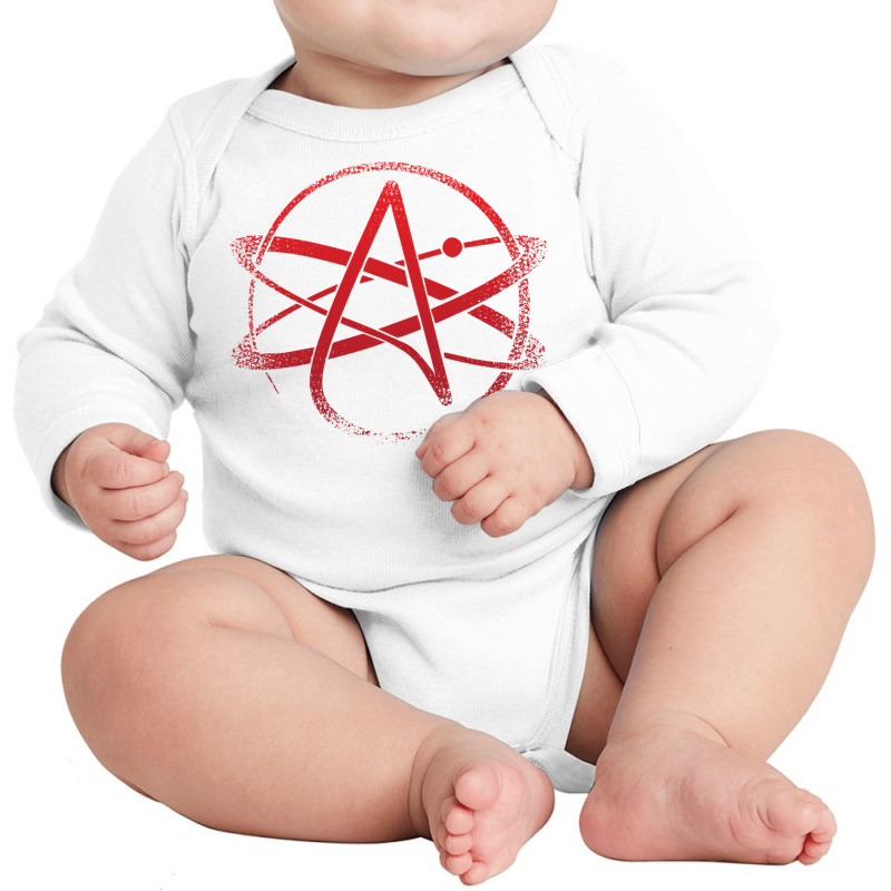 Atheism Symbol Atheist Religion Science Agnostic Freethinker Pullover Long Sleeve Baby Bodysuit by cm-arts | Artistshot