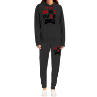 Game Over Leet Code Style - 64m3 0v3r - Red And Black Hoodie & Jogger Set | Artistshot