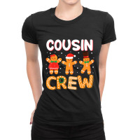 Cousin Crew Christmas Pajama Gingerbread Man Ladies Fitted T-shirt | Artistshot