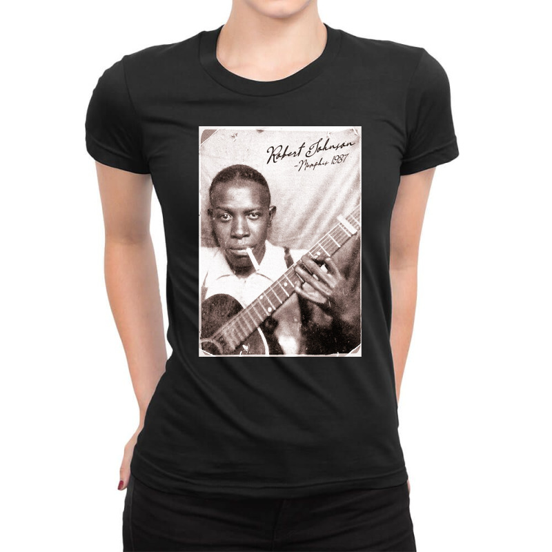 Robert Johnson, Memphis, Photo, Booth, Robert Johnson Art, Robert John Ladies Fitted T-Shirt by SHBNBF7 | Artistshot