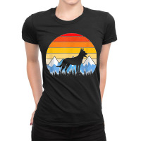 Vintage Retro Belgian Malinois Belgian Malinois Gift Ladies Fitted T-shirt | Artistshot