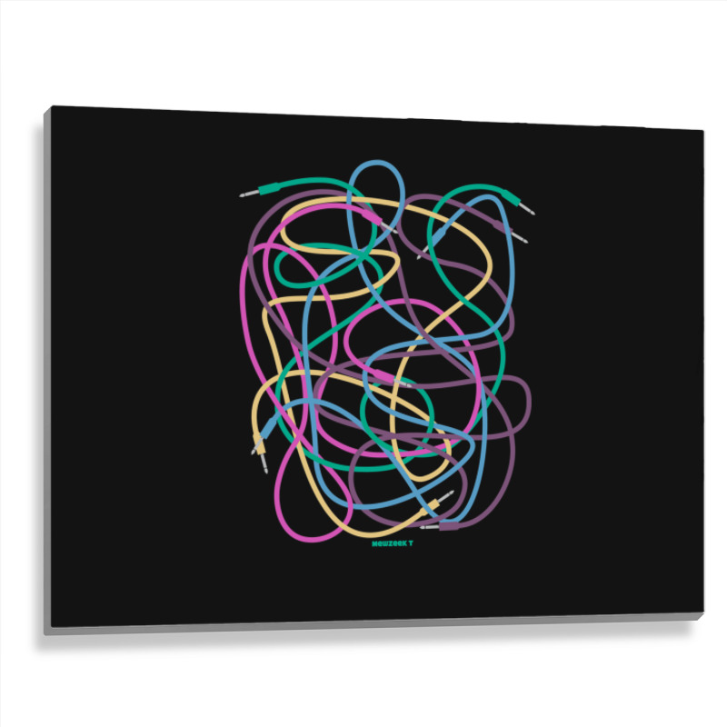 Modular Synthesizer Patch Cables 1 Metal Print Horizontal | Artistshot