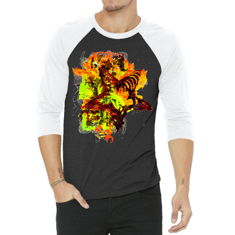 Crazy Toxic Star Classic 3/4 Sleeve Shirt by cm-arts | Artistshot