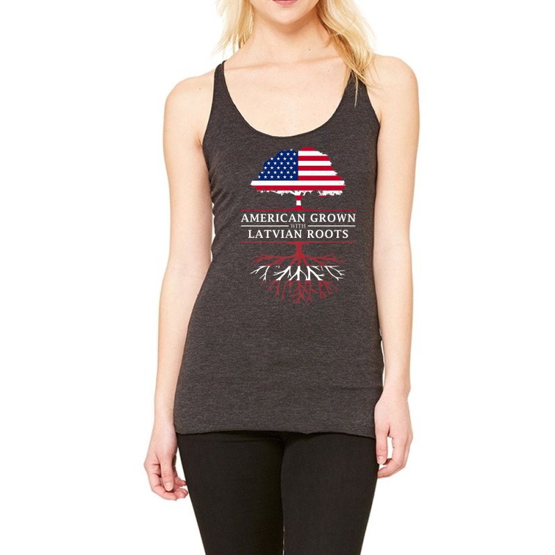 American Grown With Latvian Roots   Latvia Premium T Shirt Racerback Tank by cm-arts | Artistshot