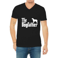 Irish Wolfhound Dogfather V-neck Tee | Artistshot