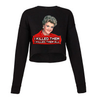 Angela Lansbury (jessica Fletcher) Murder She Wrote Confession. I Kill Cropped Sweater | Artistshot