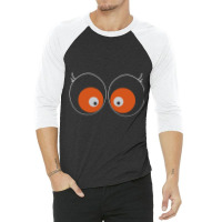 Cartoon Eyes 3/4 Sleeve Shirt | Artistshot