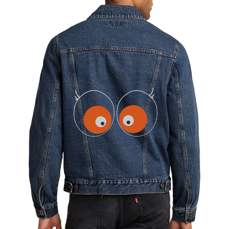 Cartoon Eyes Men Denim Jacket | Artistshot