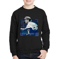 Adam Frazier Baseball Paper Poster Mariners Youth Sweatshirt | Artistshot